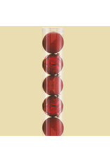 Kurt Adler Christmas Shatterproof Ball Ornament 70MM Set of 7 Red