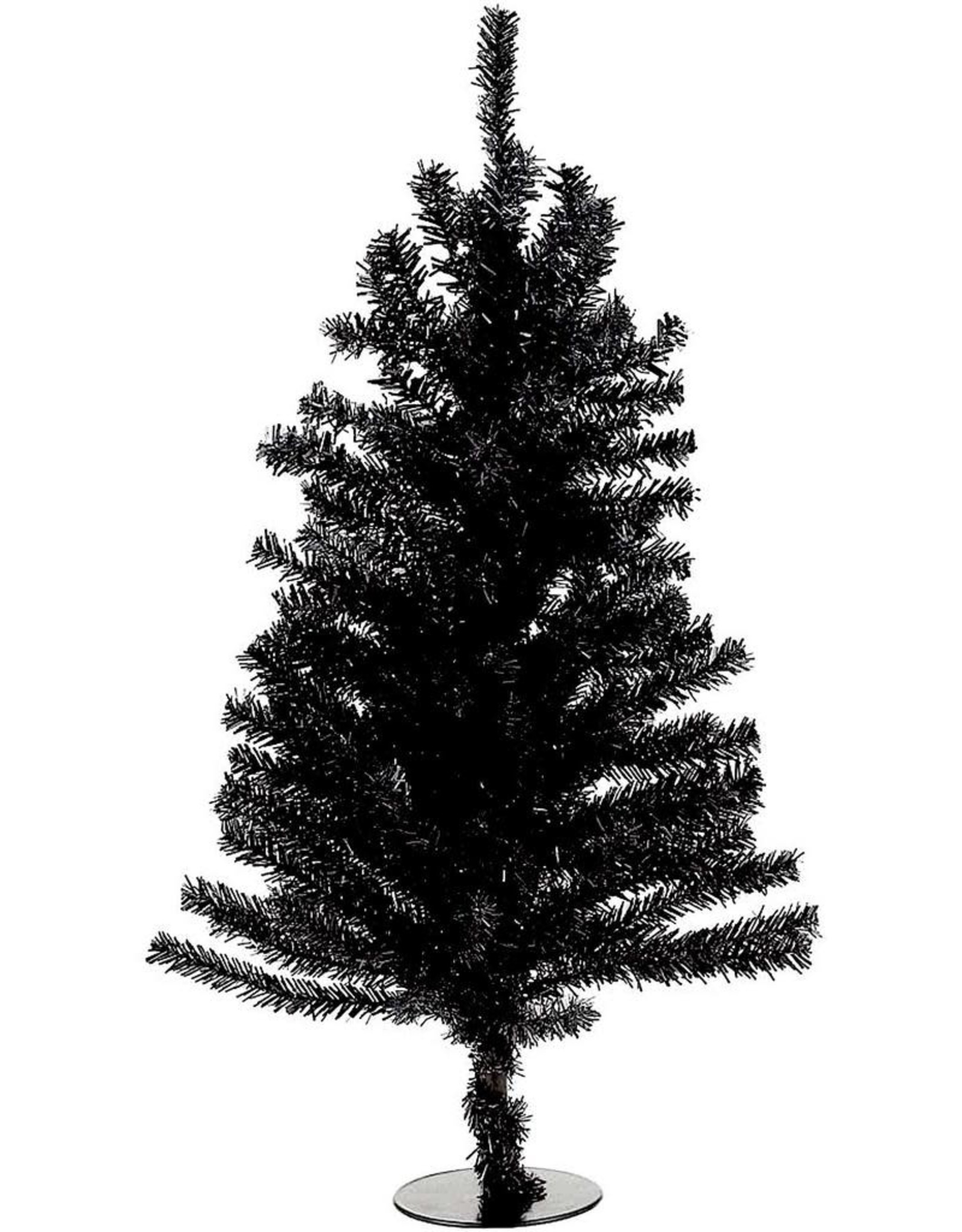 Kurt Adler Black Christmas Tree 18 inch Un-Lit Miniature Black Tree