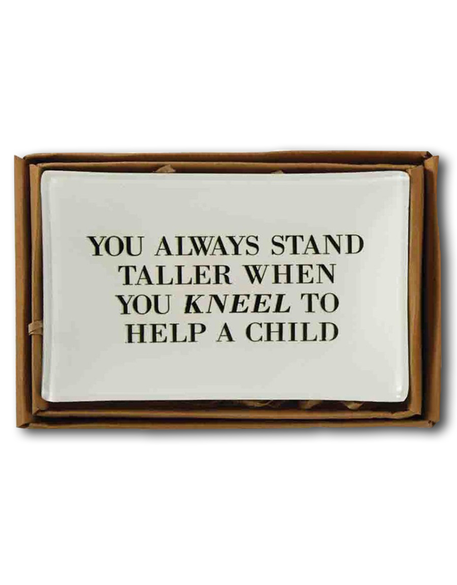 Mud Pie Teacher Tray Decopage Style w Quote 4x6 inch