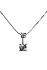 Annaleece Necklace Sweet Black Diamond Rhodium Pendant with Crystals