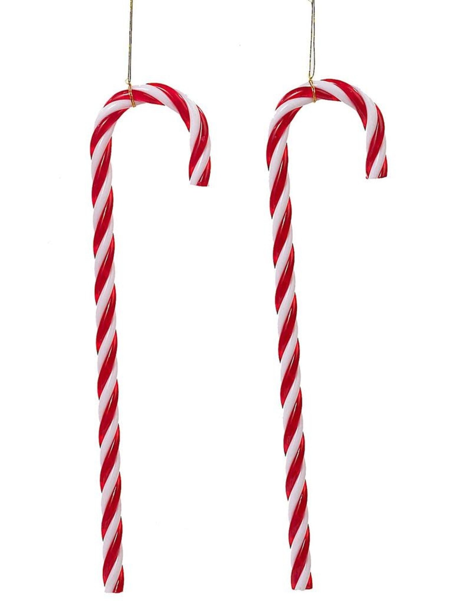 Kurt Adler Candy Canes Hanging Christmas Ornaments Set of 12