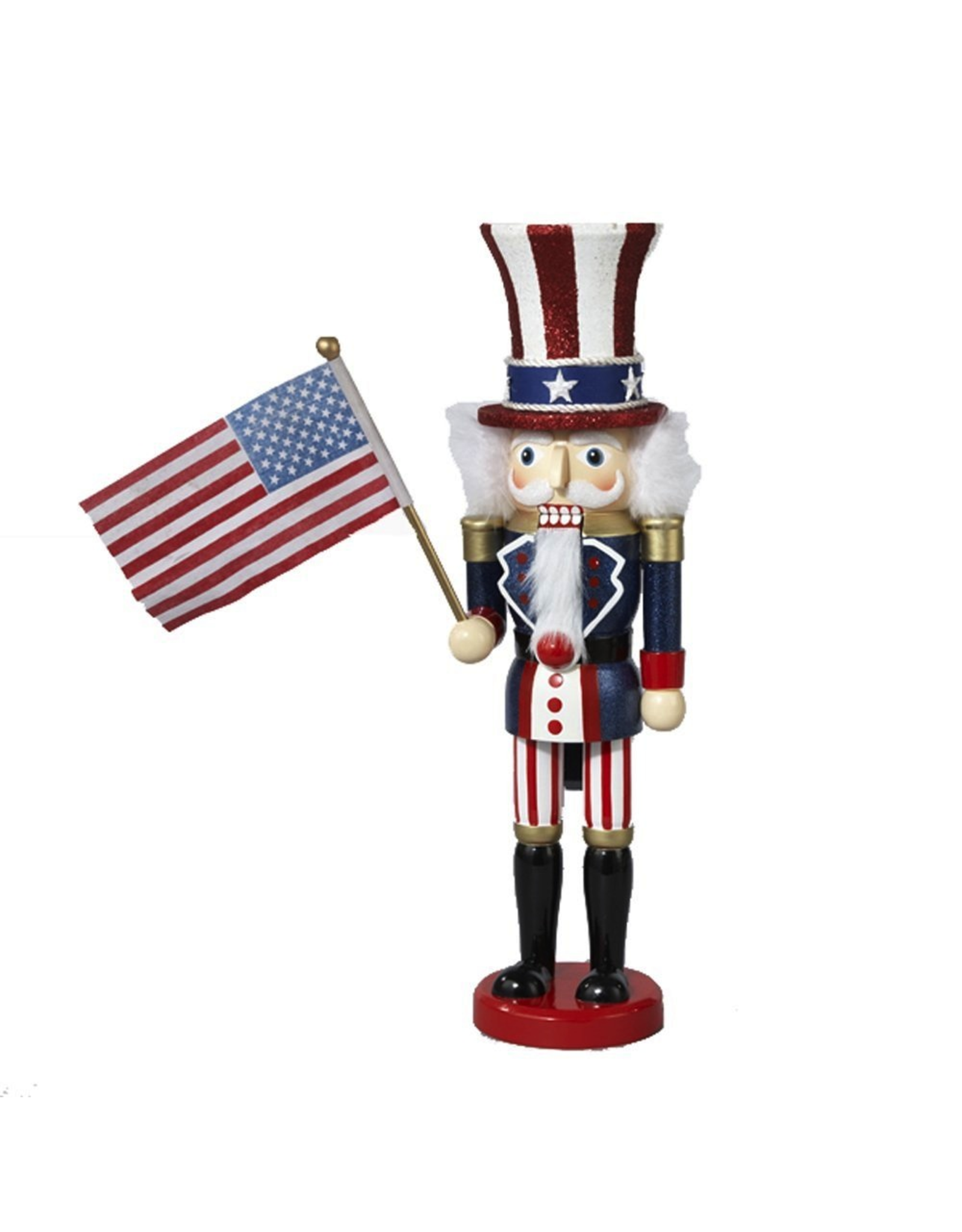 Kurt Adler Uncle Sam Nutcracker Patriotic 15 Inch Hollywood Nutcracker