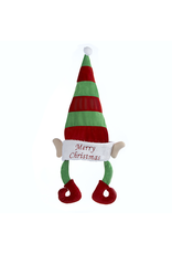 Kurt Adler Christmas Hat Merry Christmas Elf Hat Green Red and White