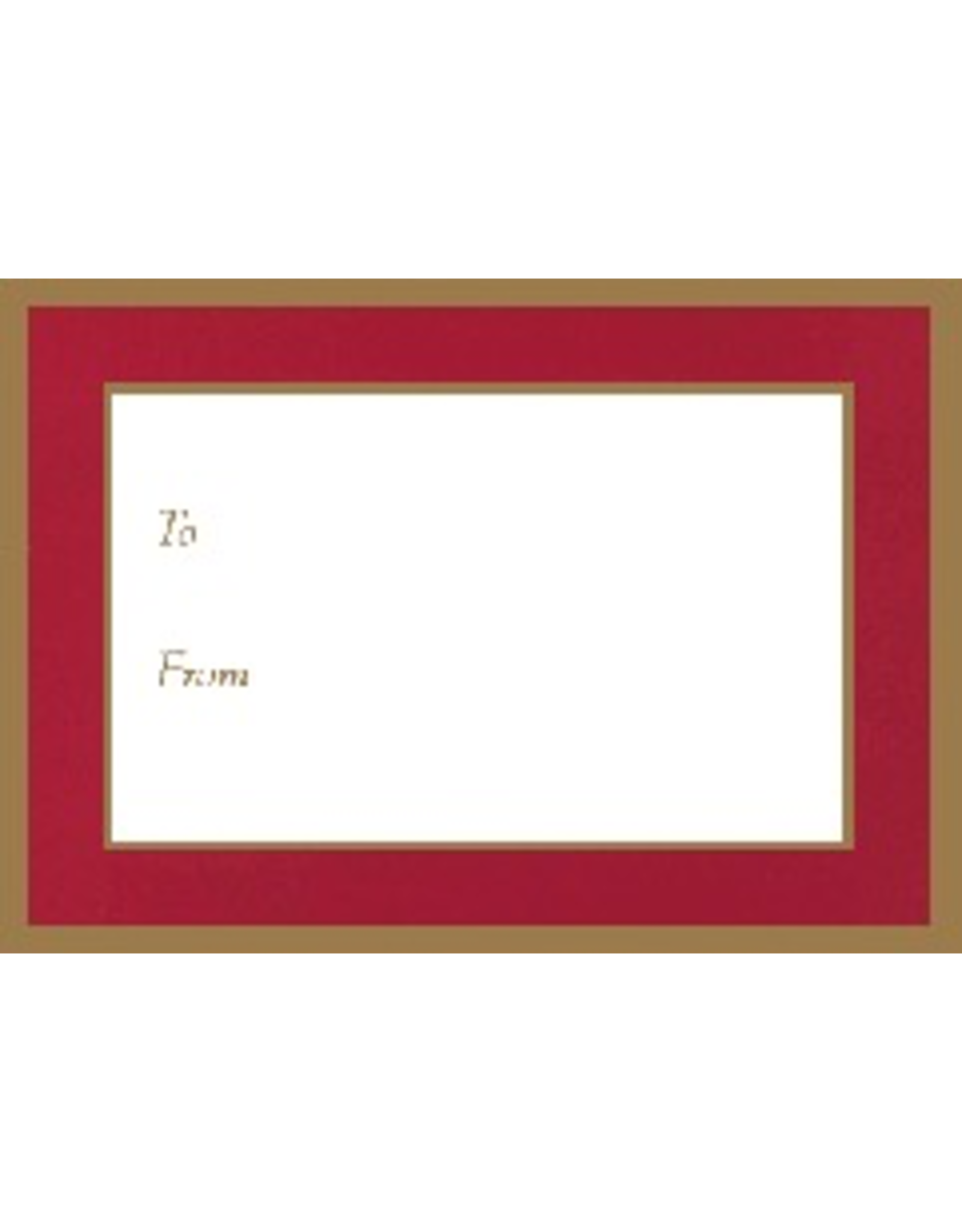 Caspari Christmas Gift Tags To From - Self Adhesive 5pk Red Gold