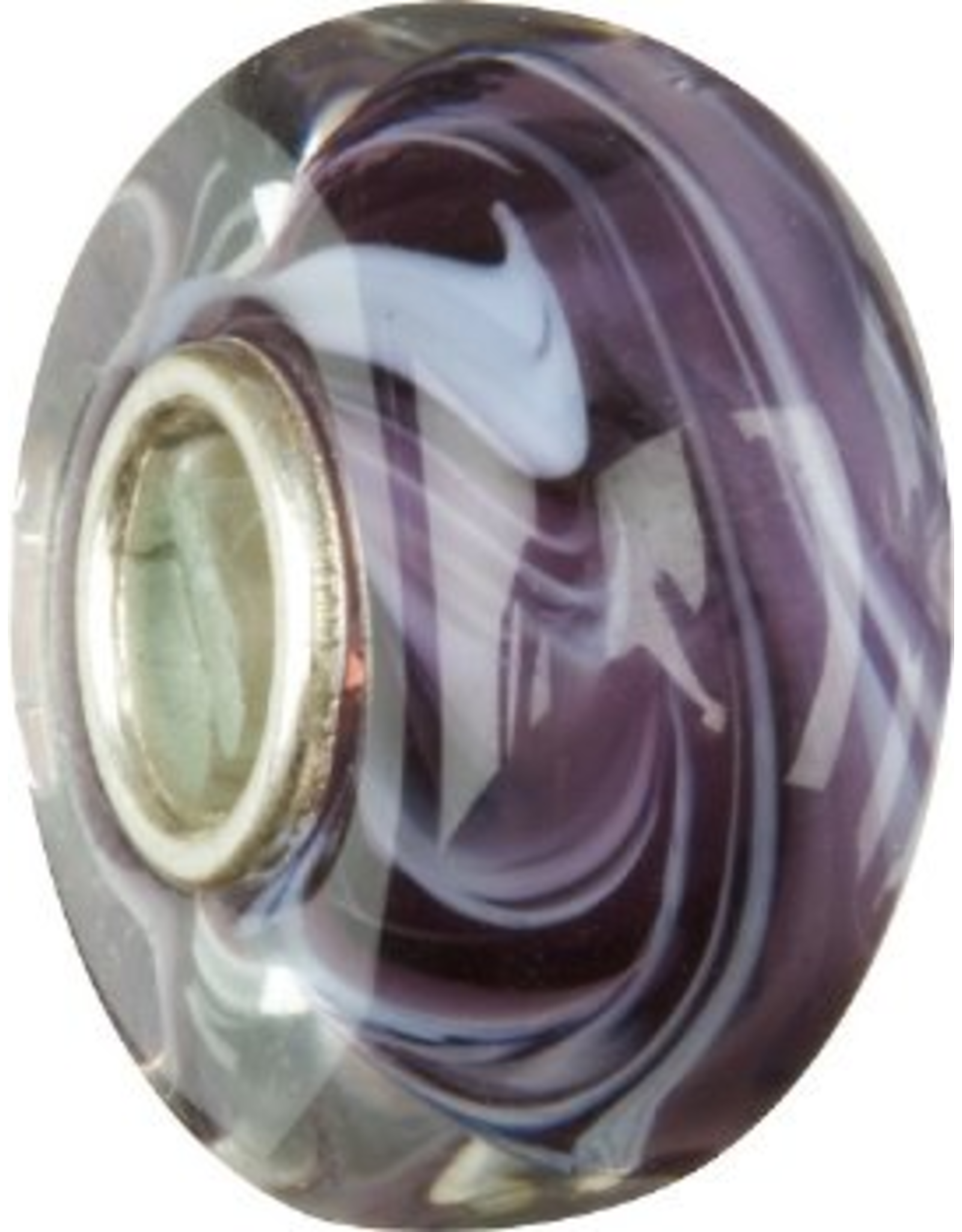 Chamilia Charm Murano Glass Bead OB-102 Violet Mist