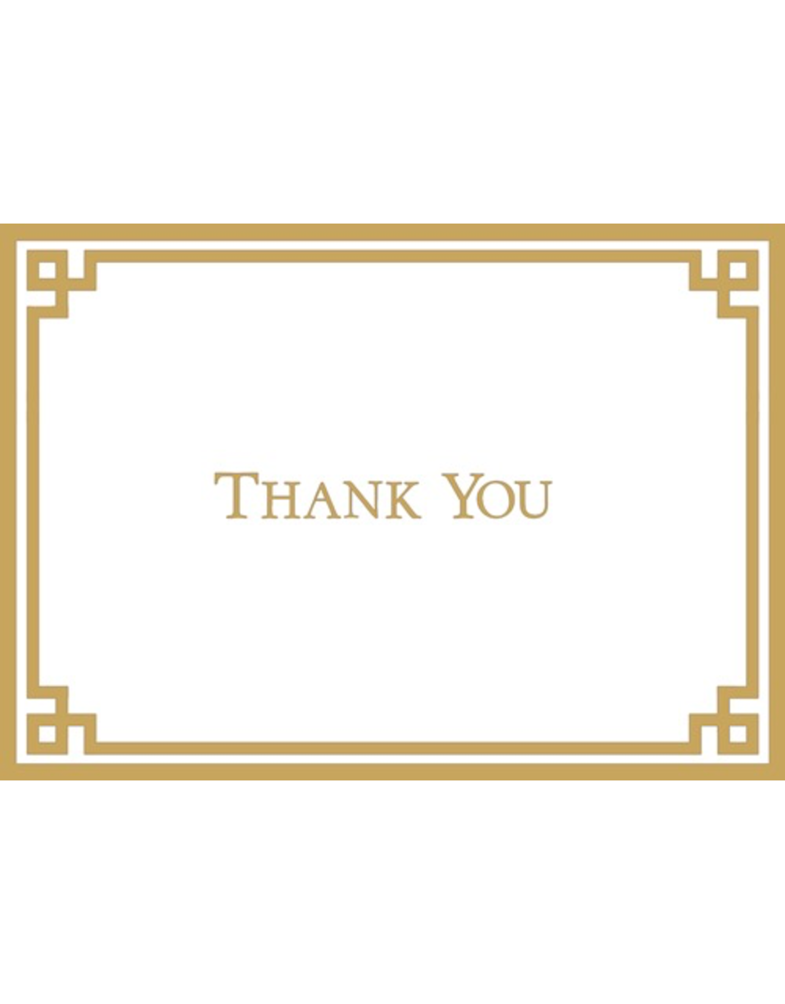 Caspari Thank You Note Cards Embossed Set of 6