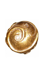 Serpentine Sphere - Gold 4 inch DIA