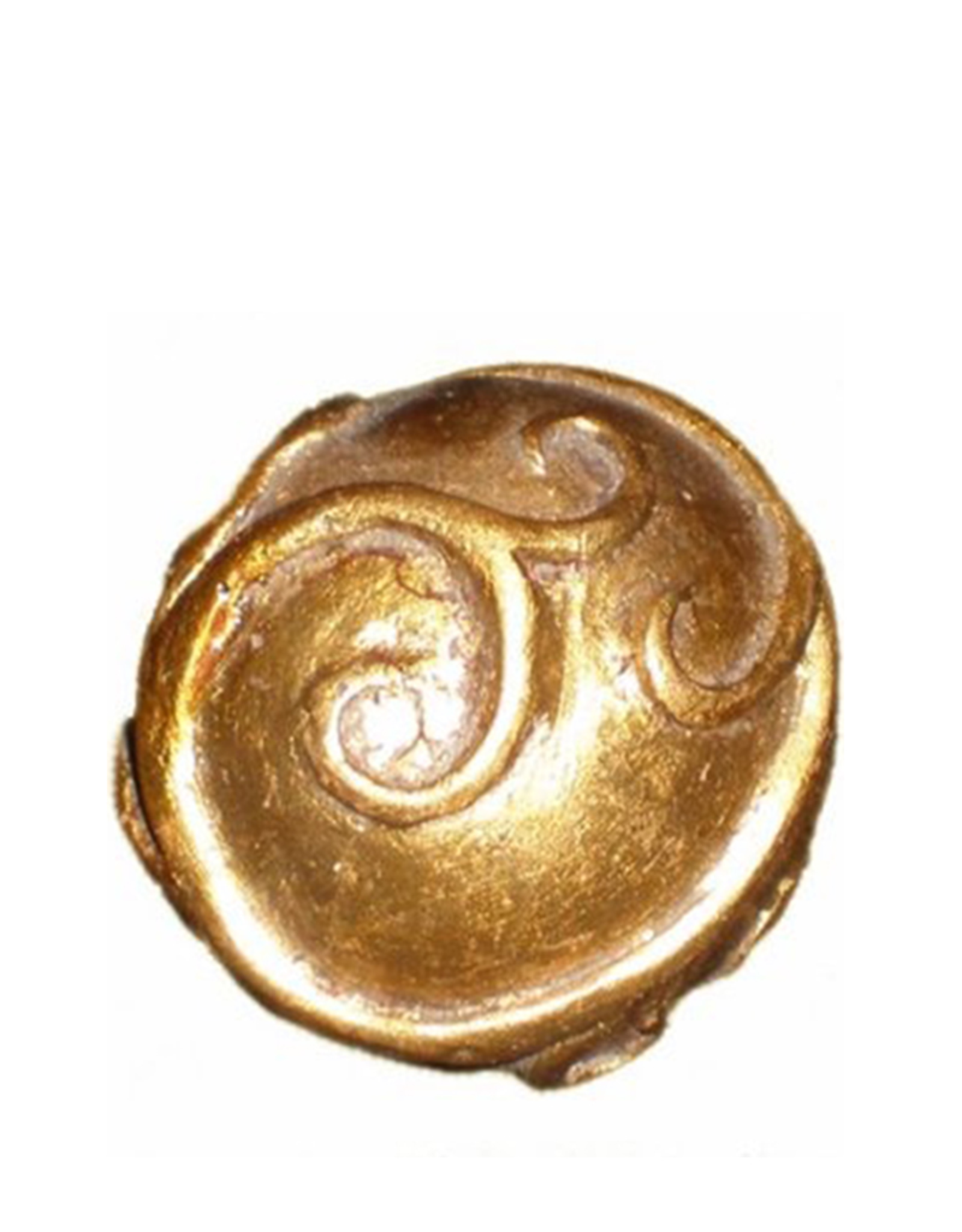 Serpentine Sphere - Gold 4 inch DIA