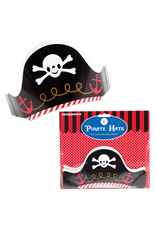 Pirate Hats Set 6pk Paper Crown Style Adjustable