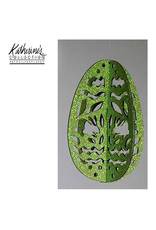 Katherine's Collection Easter Egg Ornament Glittered Laser Cut Green