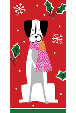 Caspari Paper Facial Tissues Christmas Hankies 10pk Canines Dogs