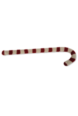 K&K Interiors Knitted Yarn Candy Cane 11 Inch Christmas Decoration