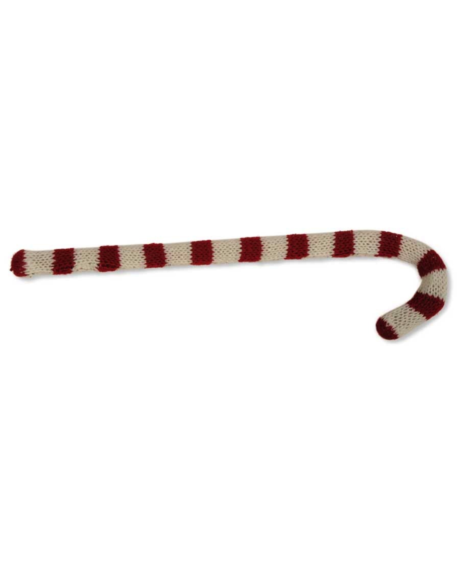 K&K Interiors Knitted Yarn Candy Cane 11 Inch Christmas Decoration