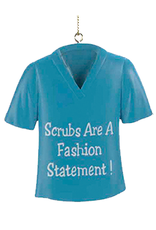 Kurt Adler Christmas Medical Scrub Ornament Fashion Statement