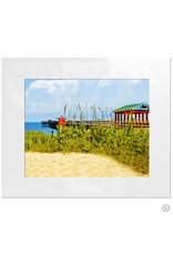 Maureen Terrien Photography Art Print Pier and Grass 11x14 - 8x10 Matted