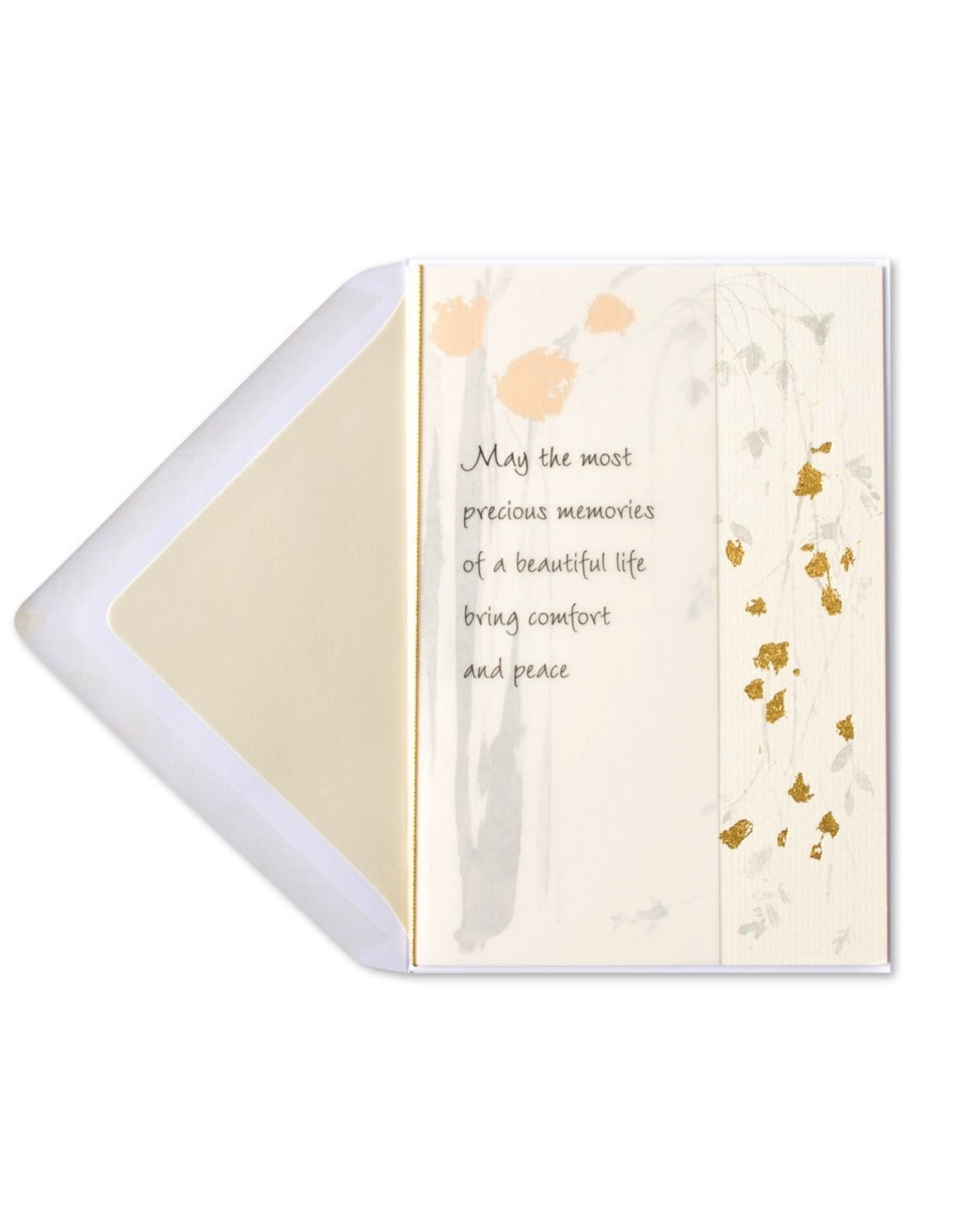 PAPYRUS® Sympathy Card Comfort and Peace Cascading Leaves