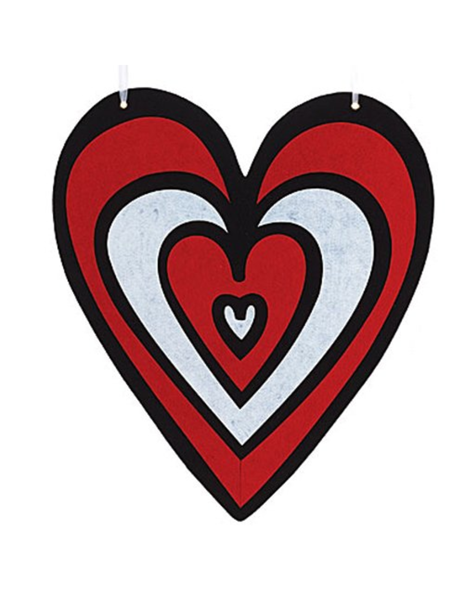 Burton and Burton Love Valentines Decor Hanging Felt Heart Lg