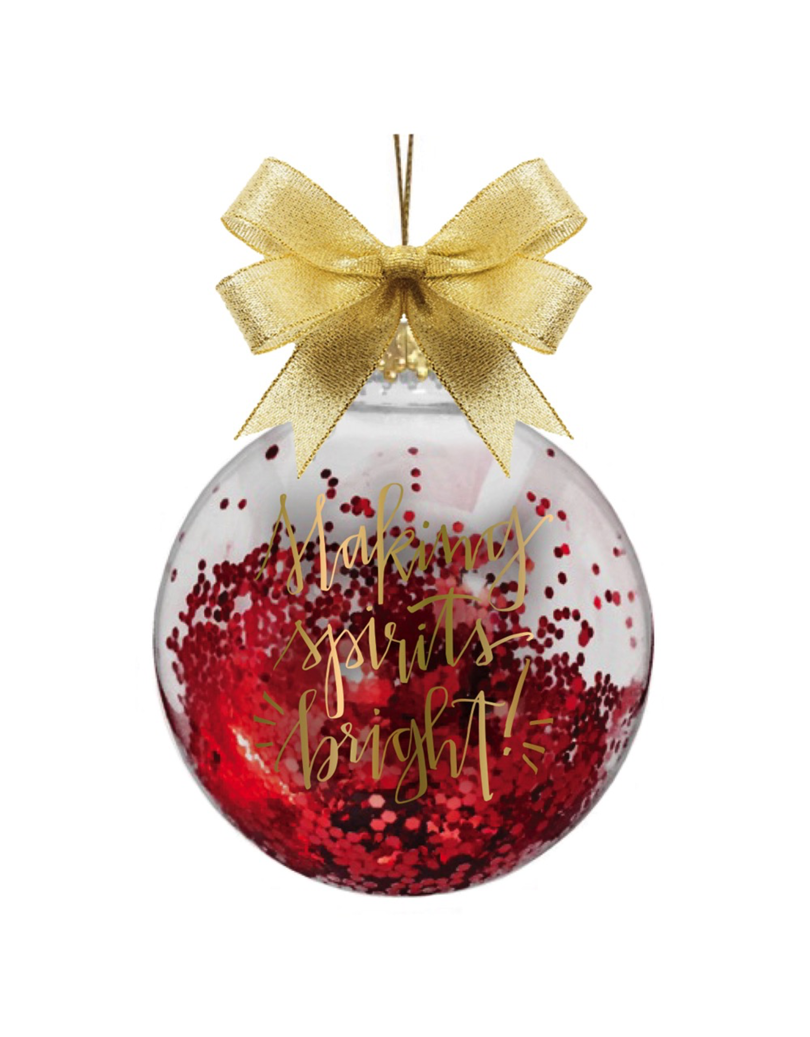 Slant Glass Ball Christmas Ornament Making Spirits Bright