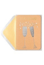 PAPYRUS® Birthday Cards For Husband Silver Champagne Flutes