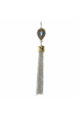 Waxing Poetic® Jewelry Amity Tassel Sterling Silver-Brass-Labradorite