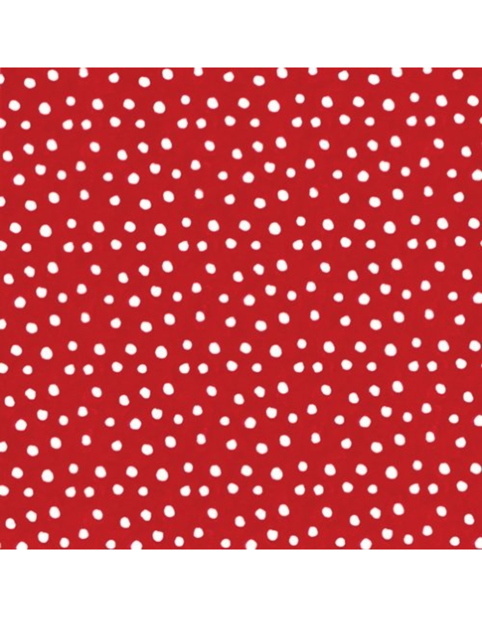 Caspari Gift Wrapping Paper 8FT Roll Small Dots Red
