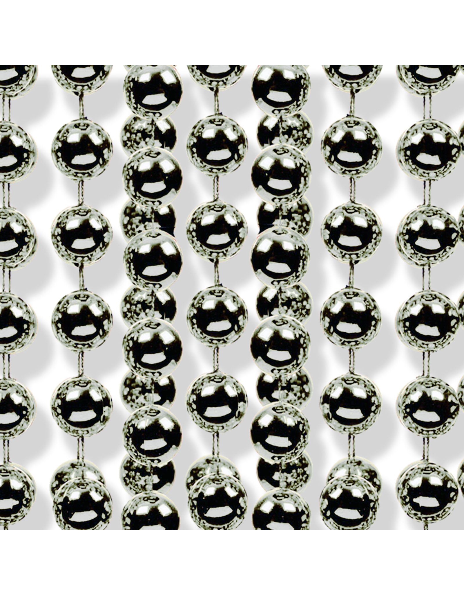 Kurt Adler Silver Beaded Garland 18ft 8mm Shatter-proof Beads
