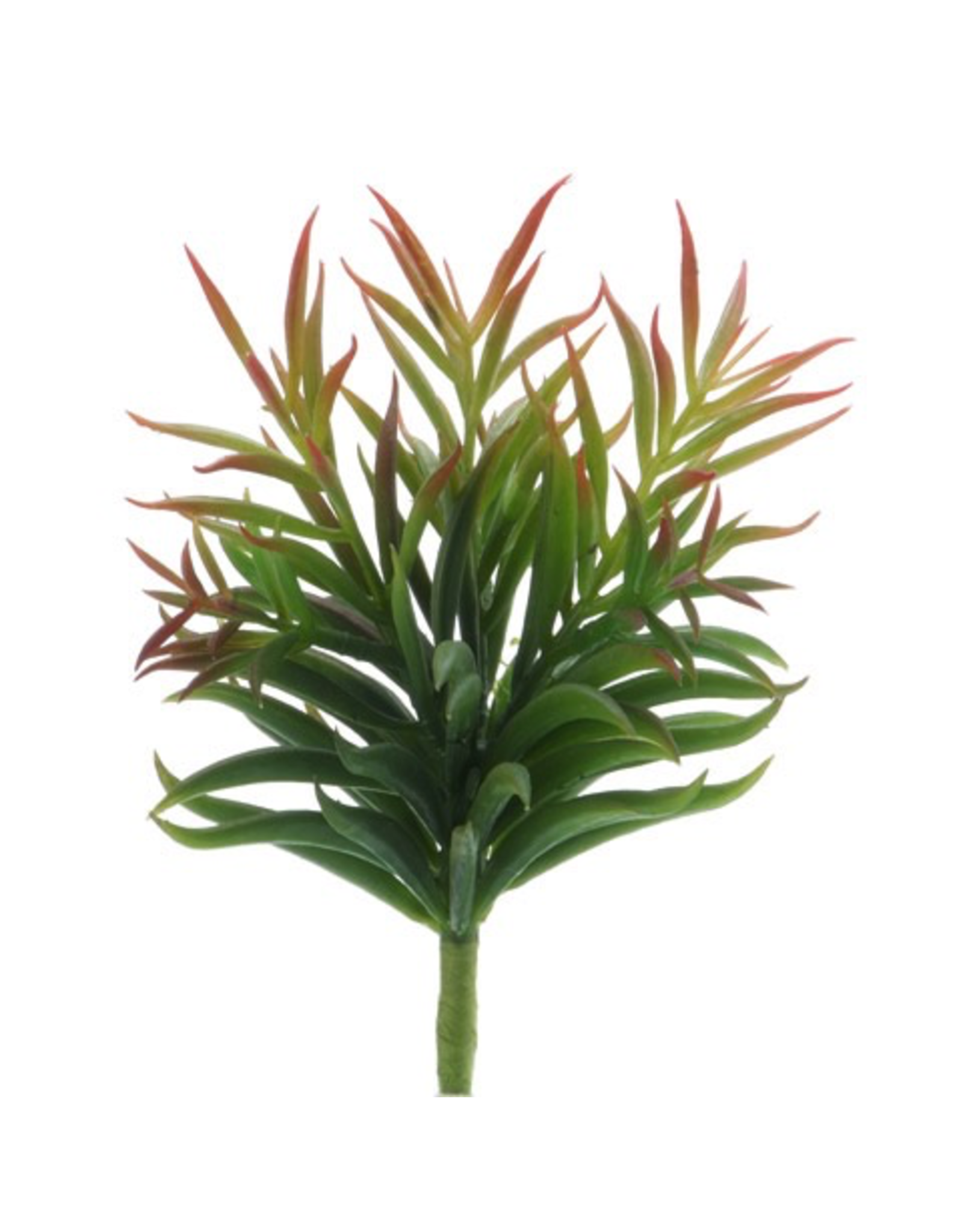 Darice Faux Succulent Pick Green Senecio Plant w Red Tips 5 inch