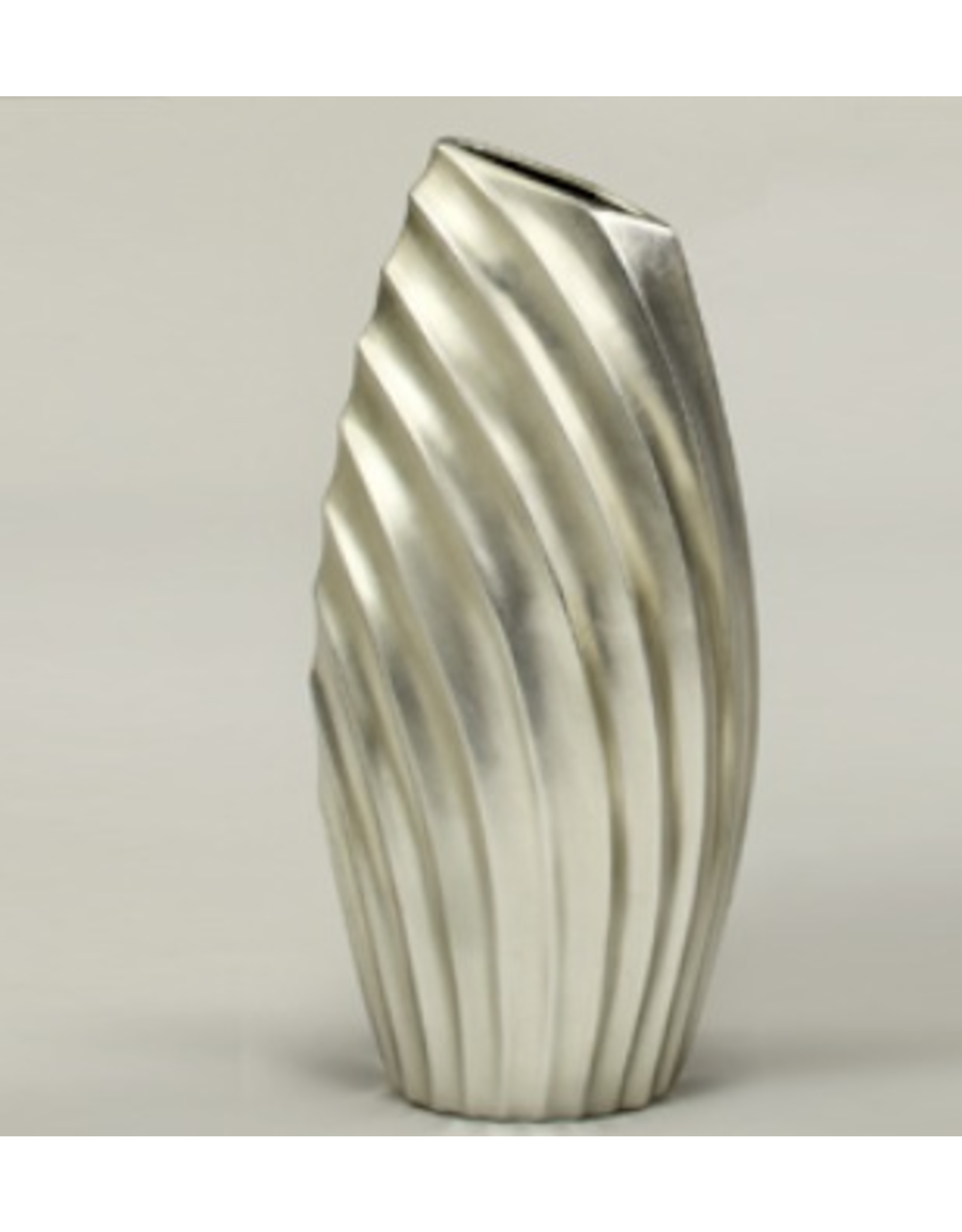Artmax Silver Contemporary Vase 23 inches