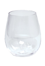 Caspari Acrylic Stemless Wine Glass 14oz Shatter Resistant BPA Free