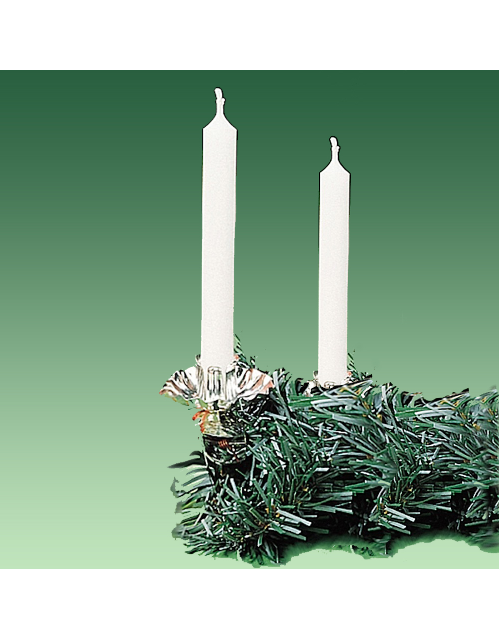 Kurt Adler Candles White Dripless Candle Set of 12 for 1/2 inch Holders