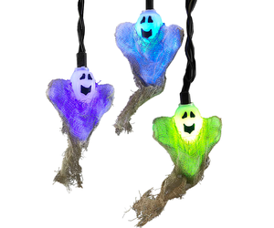 Kurt Adler Halloween Lights Set 10L Color Changing Ghost Lights