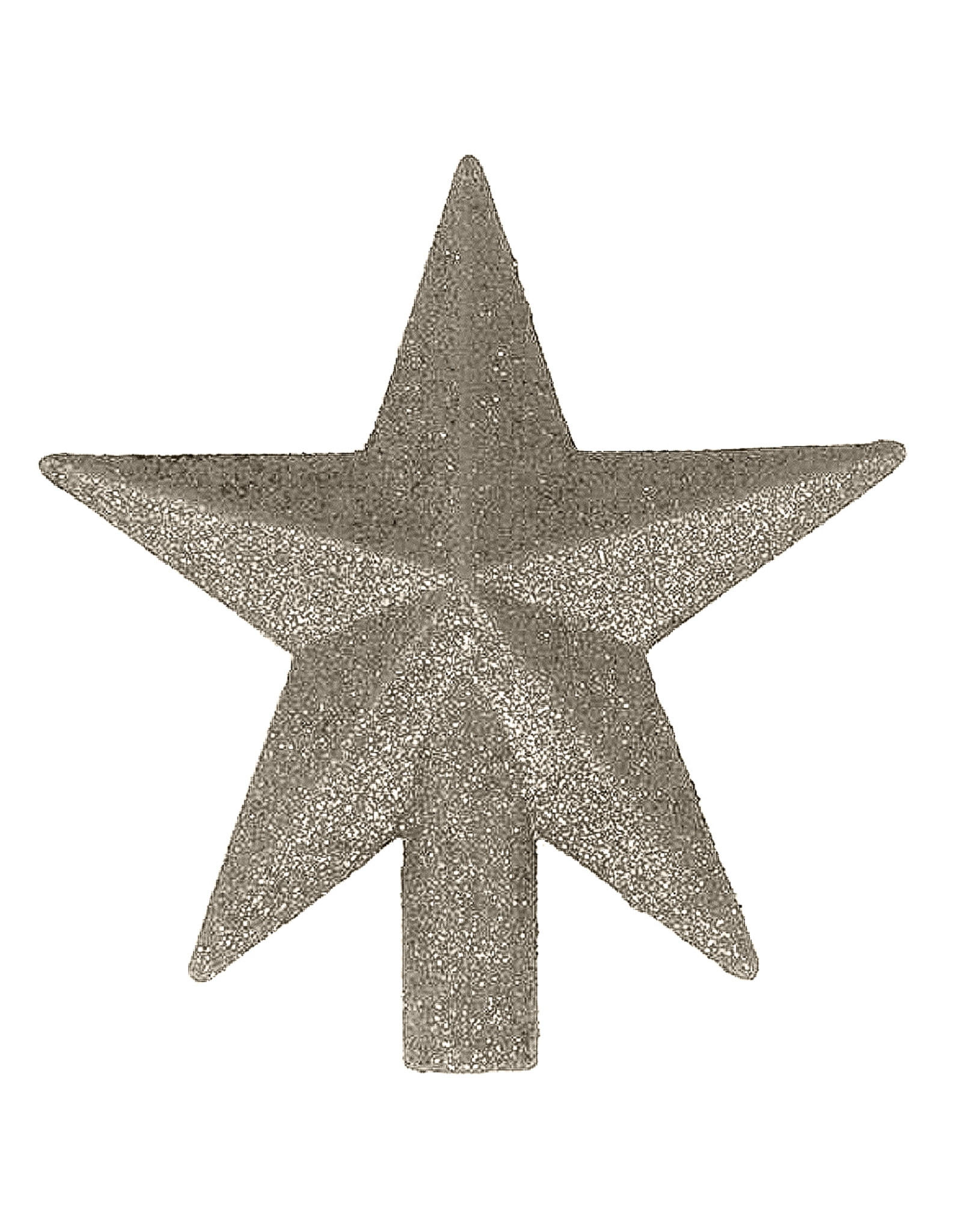 Kurt Adler Mini Christmas Star Tree Topper 4 Inch Silver Petite Treasures