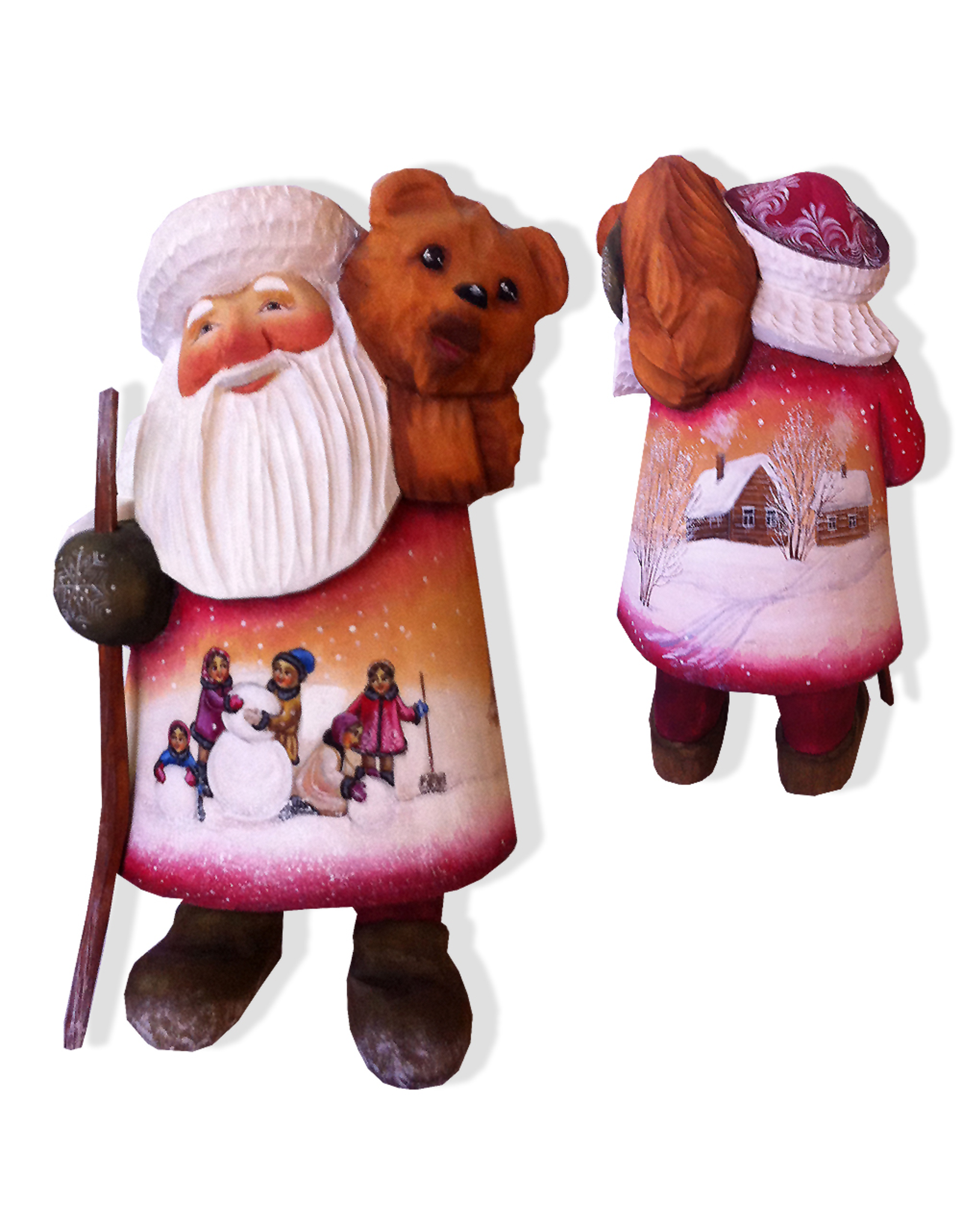 DeBrekht Artistic Studios Carrying Bear Santa Limited Edition