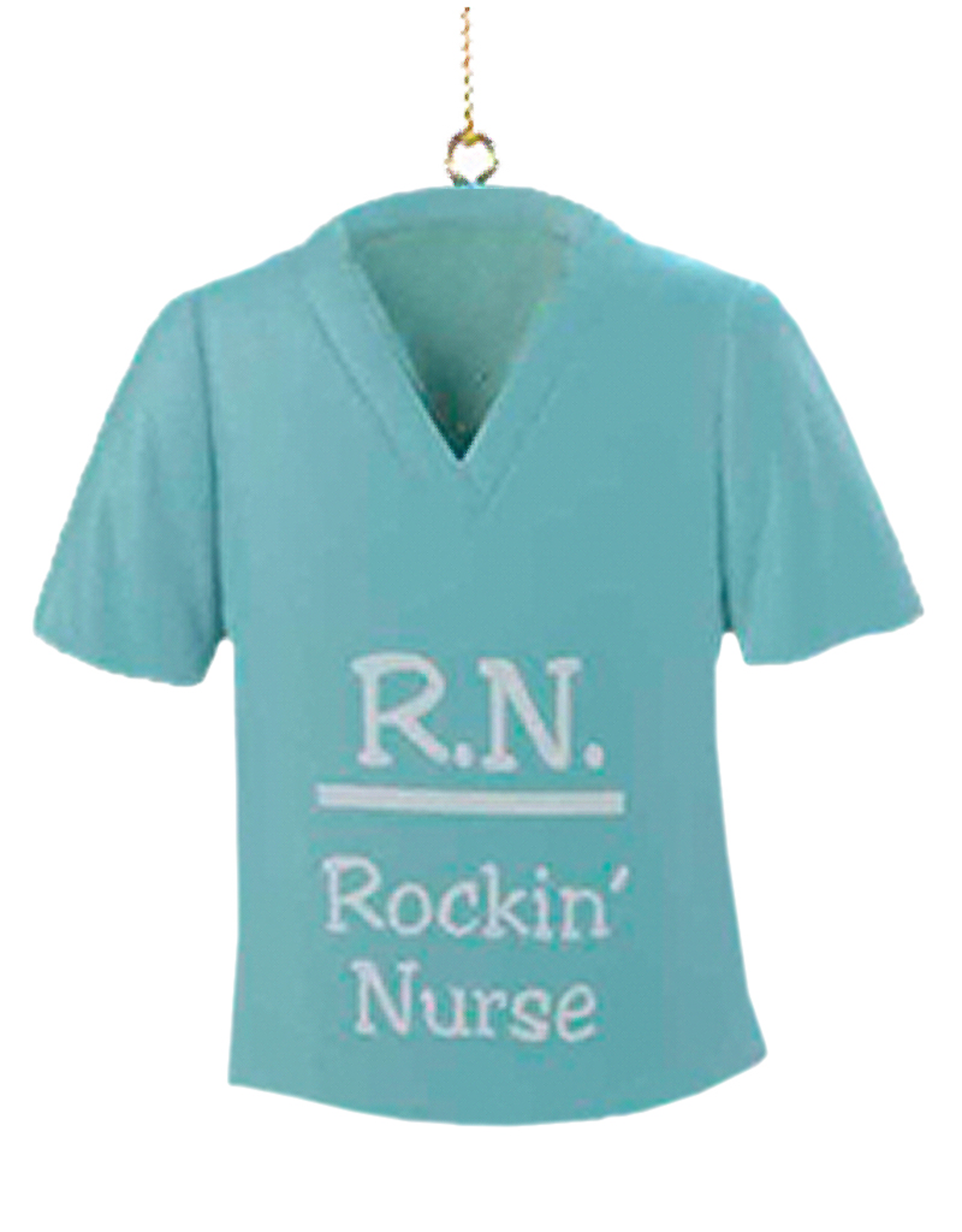 Kurt Adler Christmas Medical Scrub Ornament RN Rockin Nurse