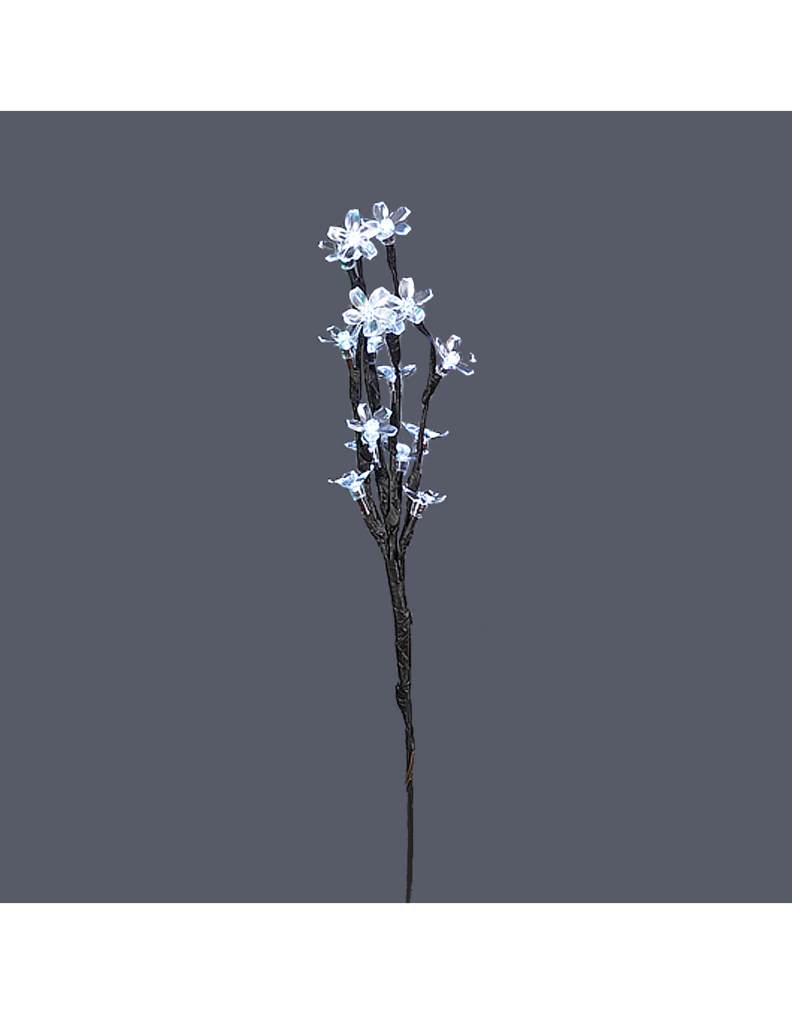 Kurt Adler Led Lighted Flower Branch Cool White LED Lights