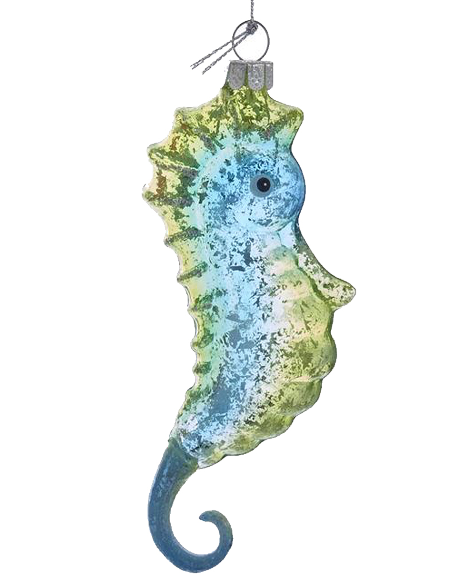 Kurt Adler Multi Color Glass Seahorse Ornament 5.25 inch - GB