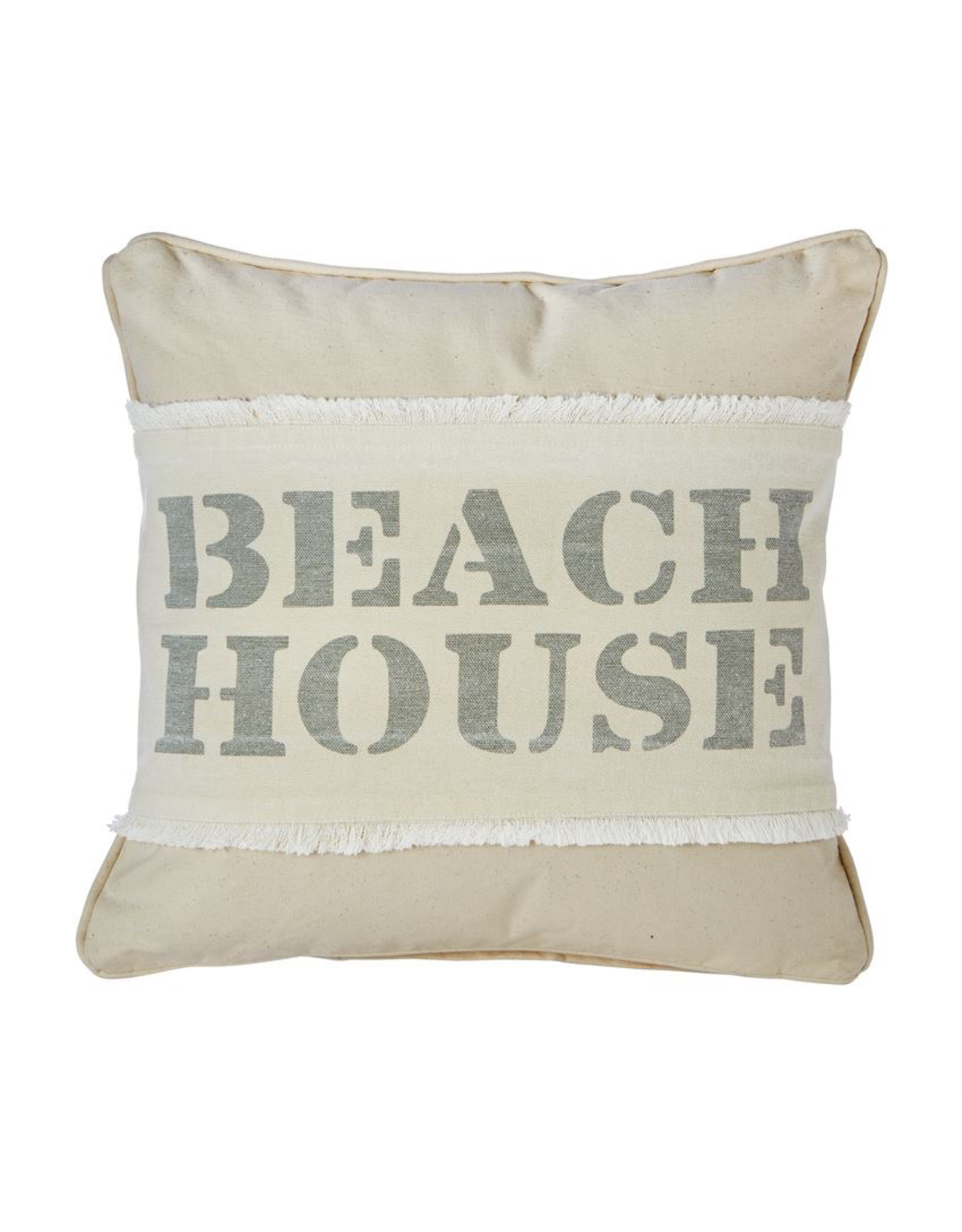 Mud Pie Beach House Washed Canvas Pillow Wrap 7x31 inch