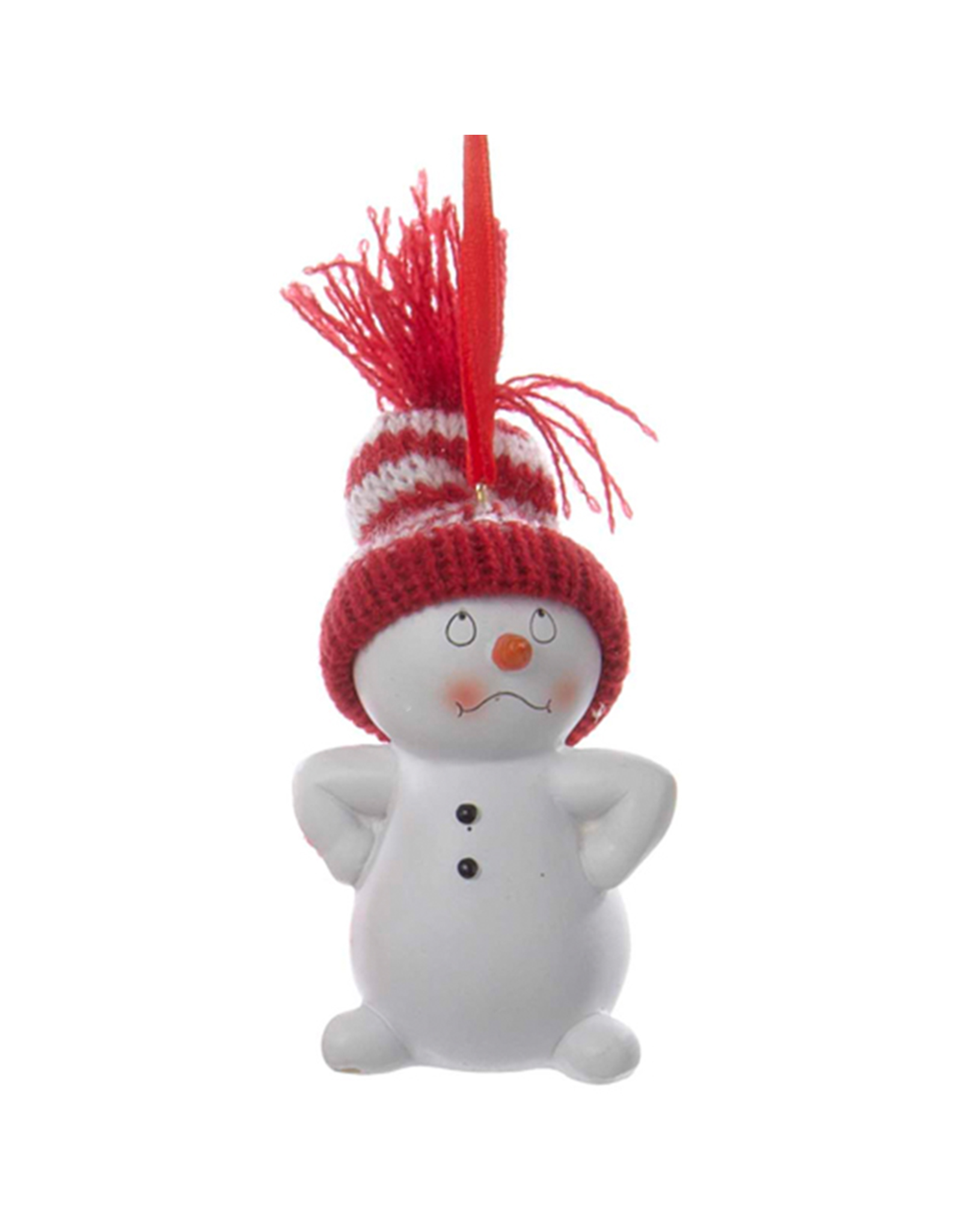 Kurt Adler Snowman Baby w Knit Hat Ornament