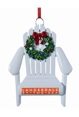 DIGS-N-GIFTS Lauderdale By The Sea Adirondack Chair Souvenir Ornament