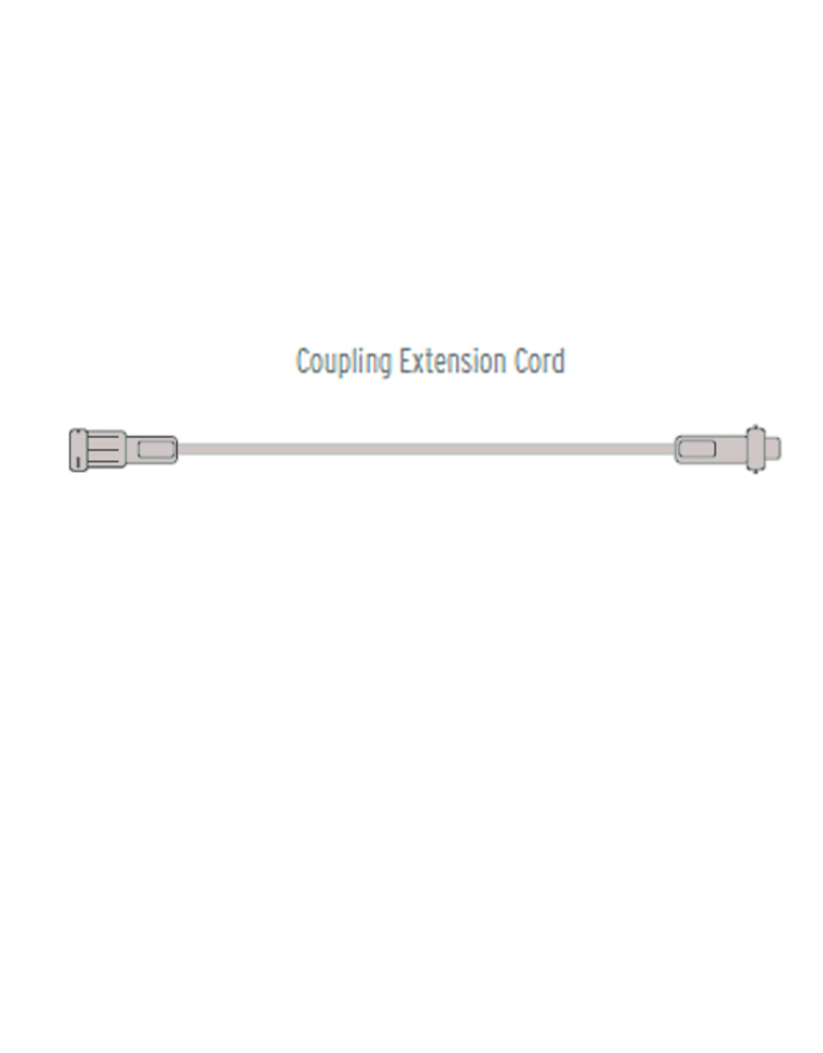 12FT Extension Cord White Wire 3-Channel - Plus 1 Pass-Through Power Channel