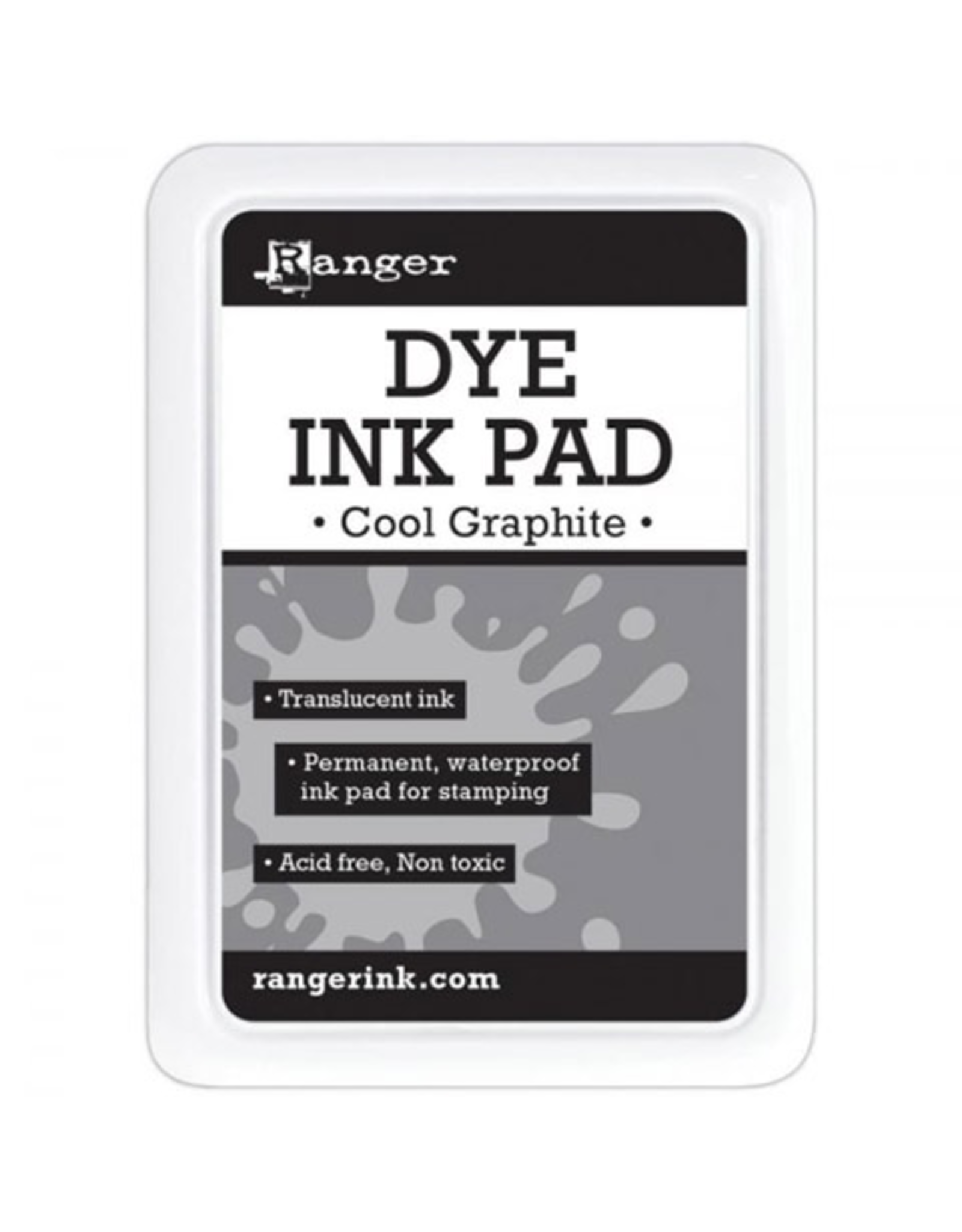 Water-Based Dye Ink Pad for Stamping - Cool Graphite