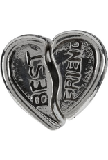 Chamilia Charm Best Friend Heart Sterling Silver Bead GA-36 Chamilia