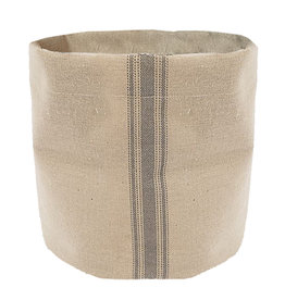 Mud Pie Grainsack Display Bucket Fabric Storage Bin