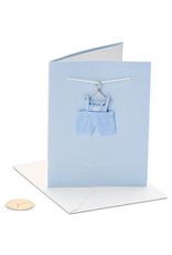 PAPYRUS® New Baby Card Baby Boy Overalls On Hanger
