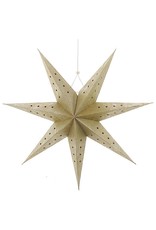 Kurt Adler Gold Metallic 3D Paper Star Hanging Ornament 15 Inch