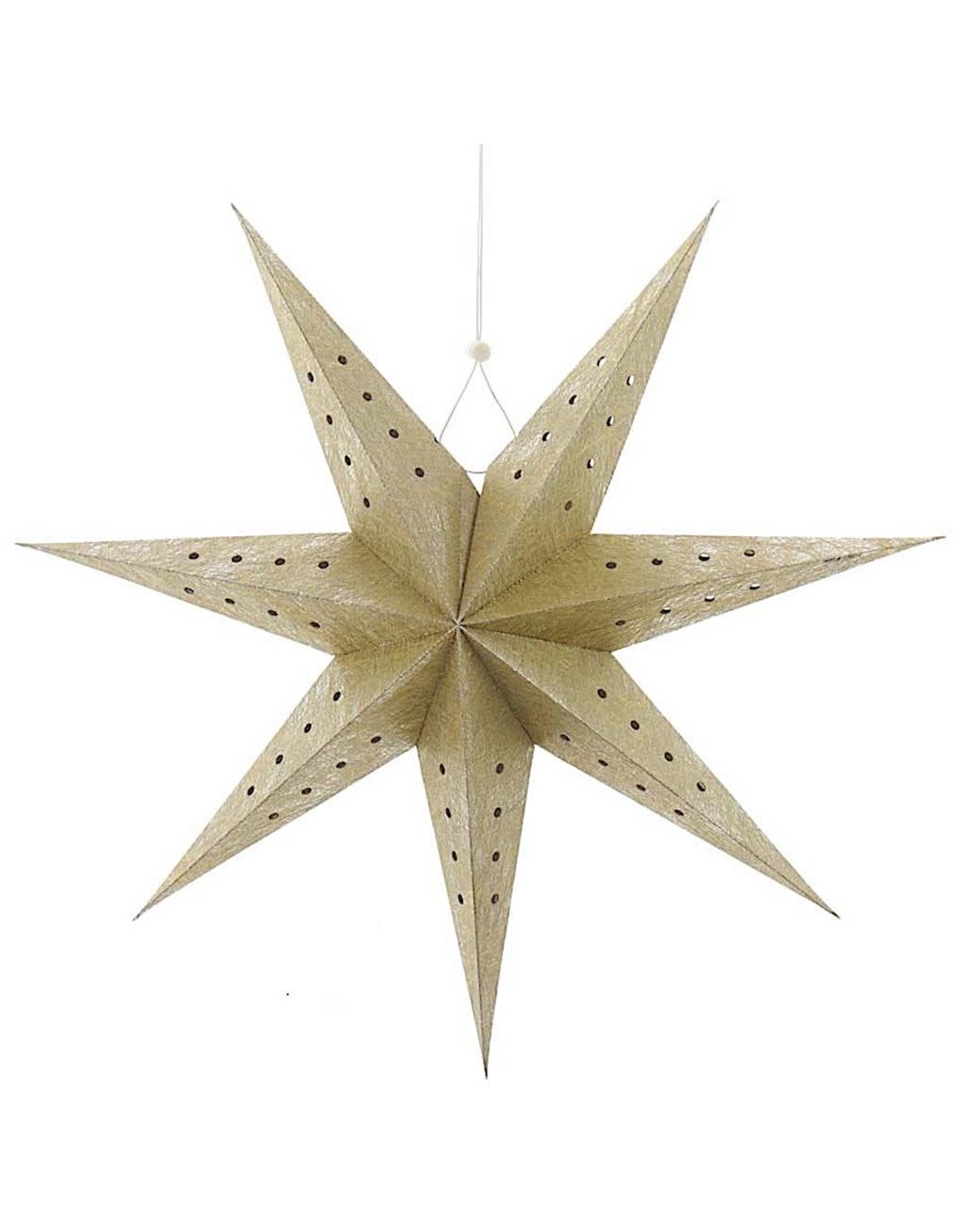 Kurt Adler Gold Metallic 3D Paper Star Hanging Ornament 15 Inch