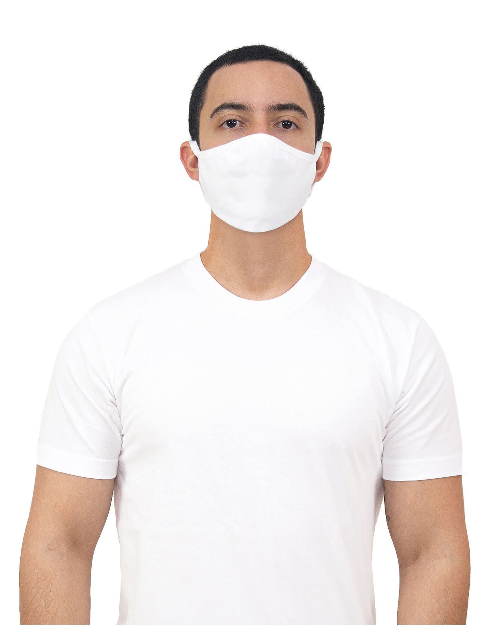 Gildan Adult Cotton Face Mask White