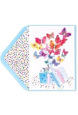 PAPYRUS® Birthday Card Bursting Butterflies Out Of Gift Box