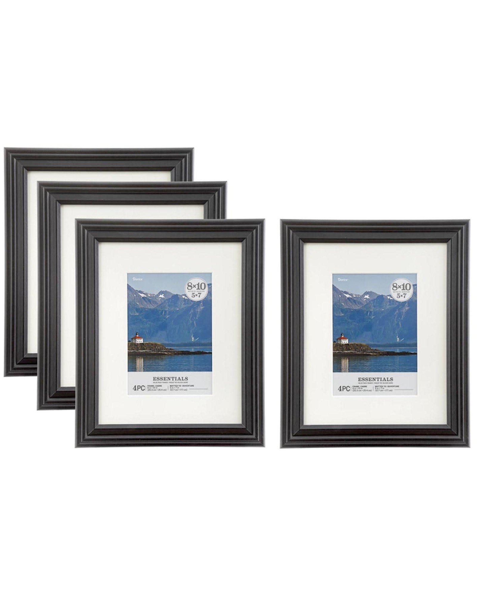 Darice Black Picture Frames 8x10 Inch 4 Pack