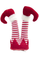 Kurt Adler Elf Legs Clip Ornament 8.5 Inch Red And White